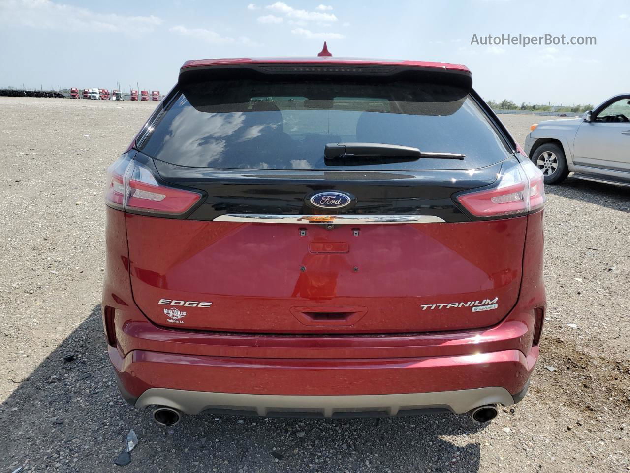 2019 Ford Edge Titanium Red vin: 2FMPK3K90KBC68727