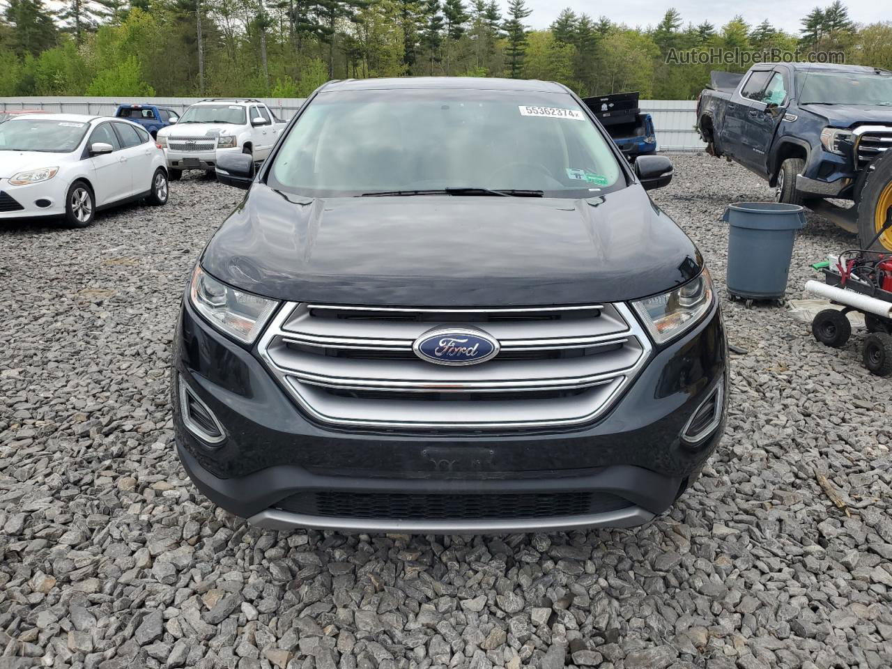 2017 Ford Edge Titanium Black vin: 2FMPK3K91HBB76373