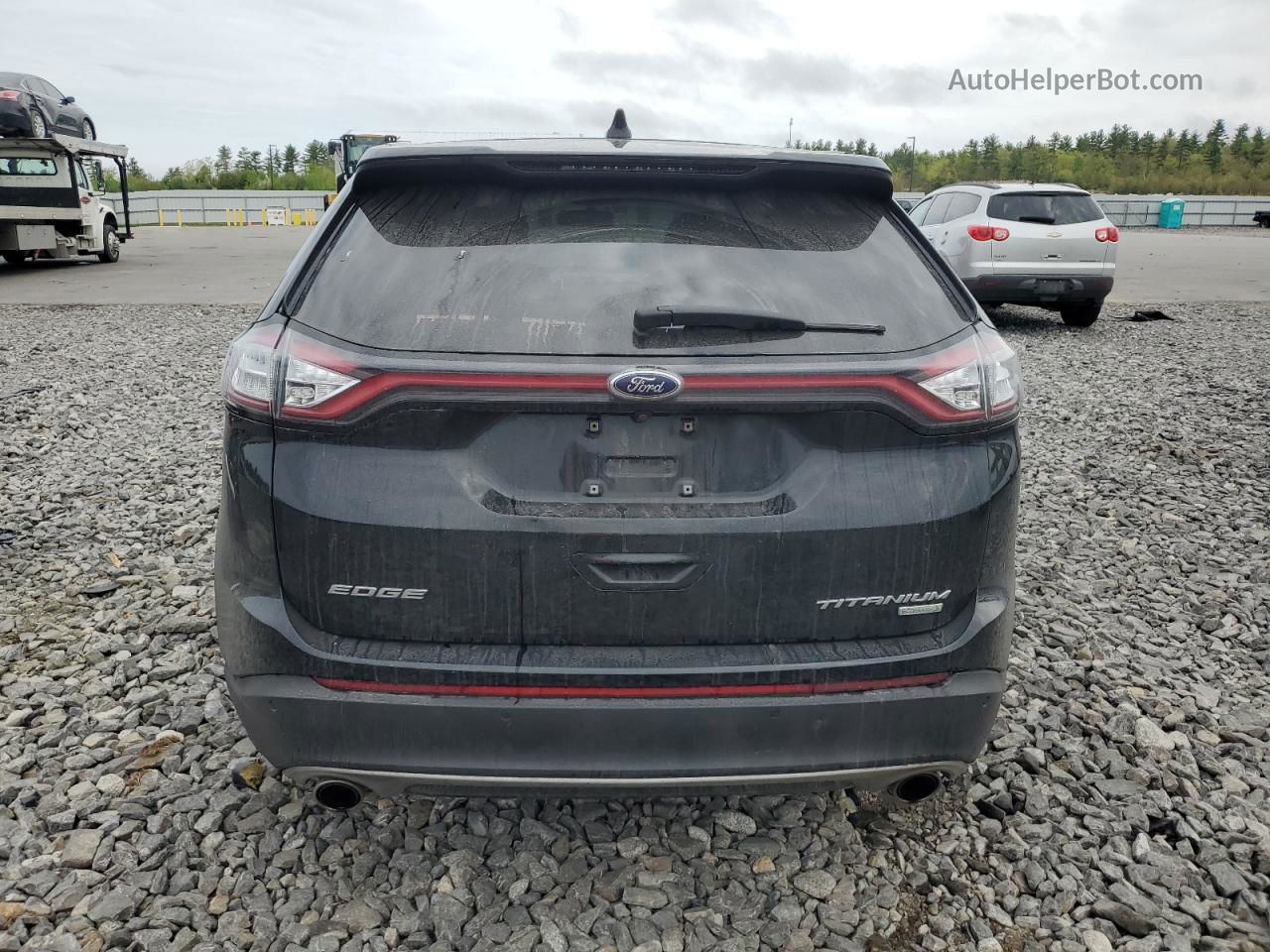 2017 Ford Edge Titanium Black vin: 2FMPK3K91HBB76373