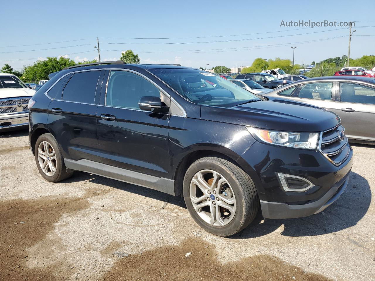 2018 Ford Edge Titanium Black vin: 2FMPK3K91JBB06426