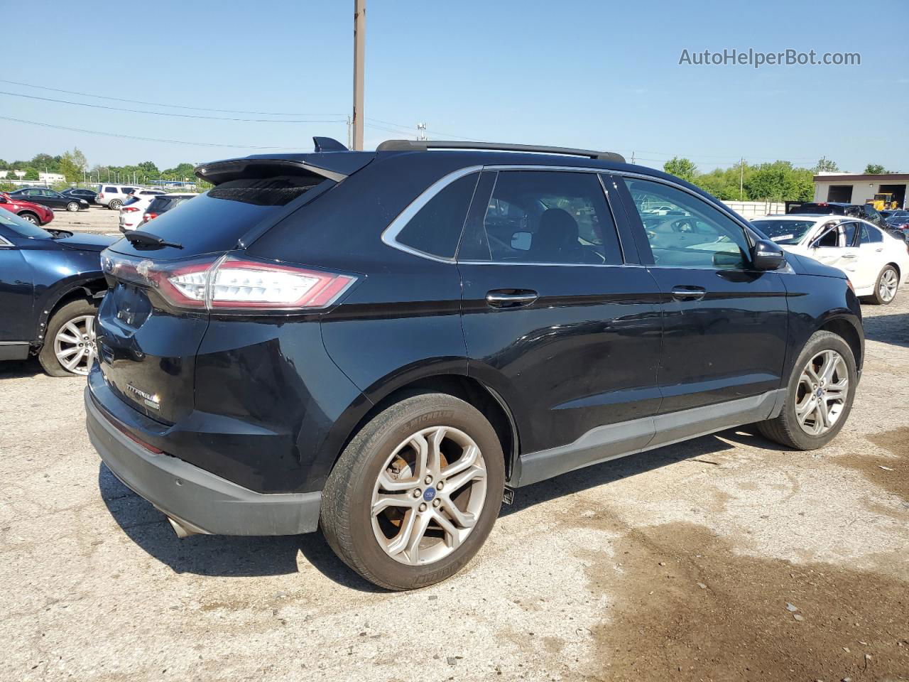 2018 Ford Edge Titanium Black vin: 2FMPK3K91JBB06426