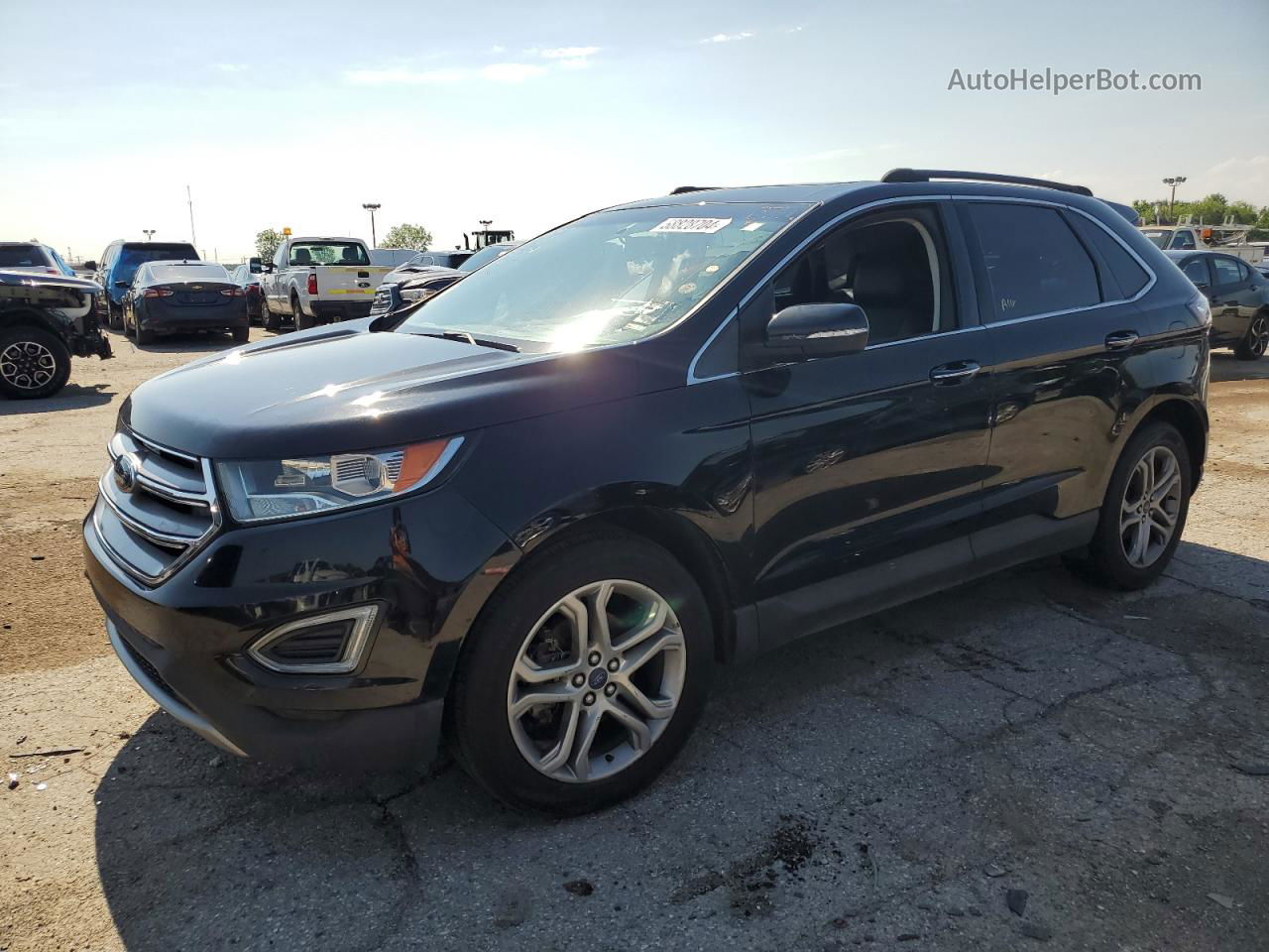 2018 Ford Edge Titanium Black vin: 2FMPK3K91JBB06426