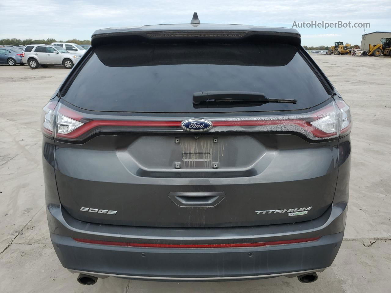 2018 Ford Edge Titanium Серый vin: 2FMPK3K91JBB67517