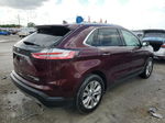 2019 Ford Edge Titanium Темно-бордовый vin: 2FMPK3K91KBB00899