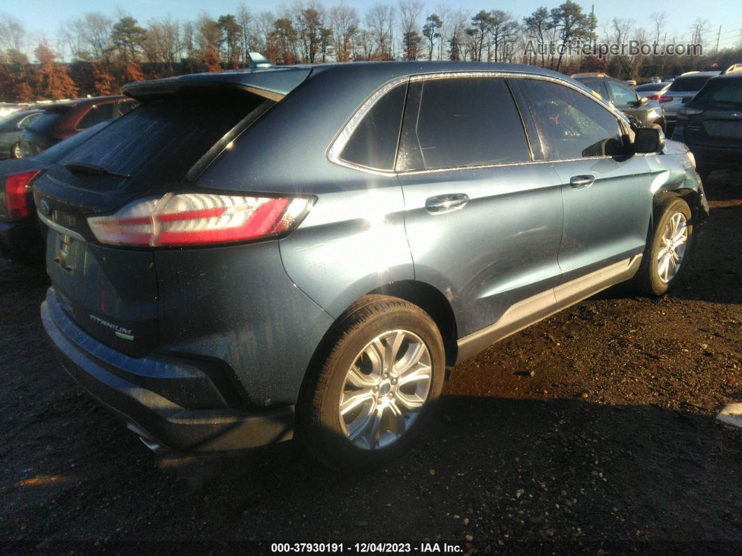 2019 Ford Edge Titanium Blue vin: 2FMPK3K91KBB42392