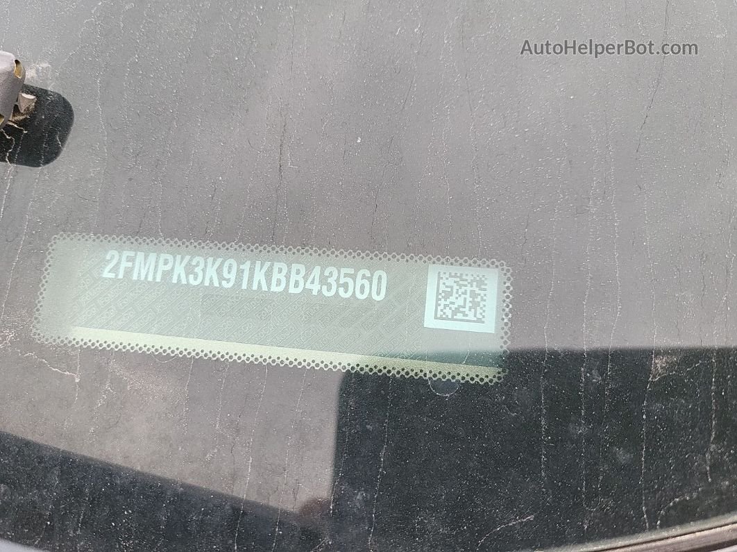 2019 Ford Edge Titanium vin: 2FMPK3K91KBB43560