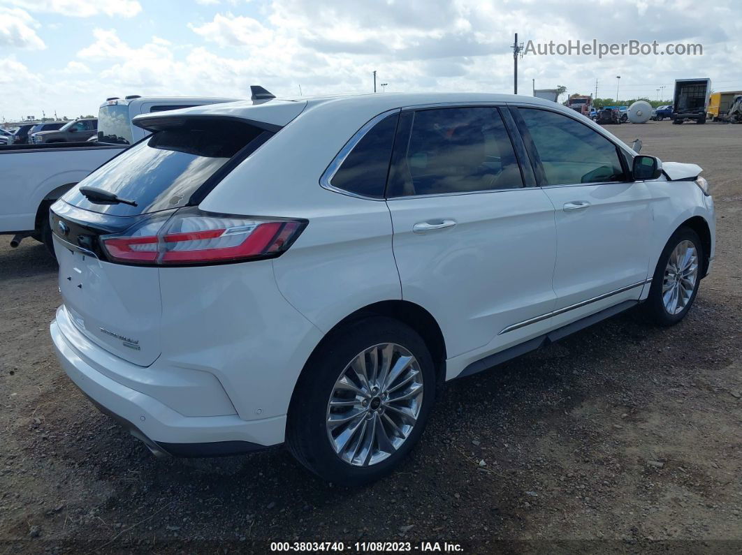 2020 Ford Edge Titanium Белый vin: 2FMPK3K91LBB17901