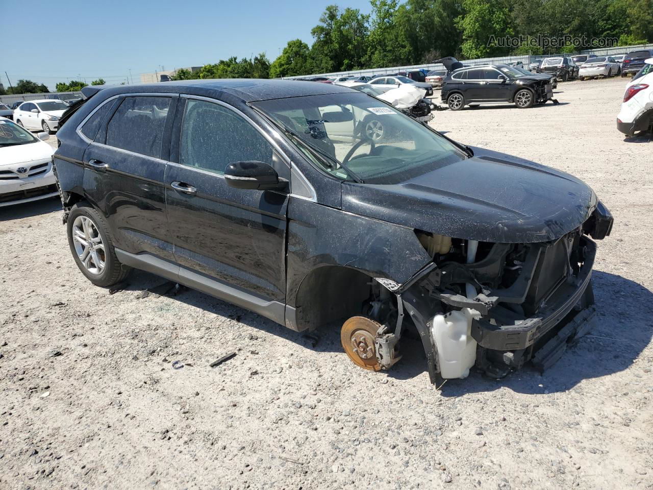 2016 Ford Edge Titanium Black vin: 2FMPK3K92GBB21476