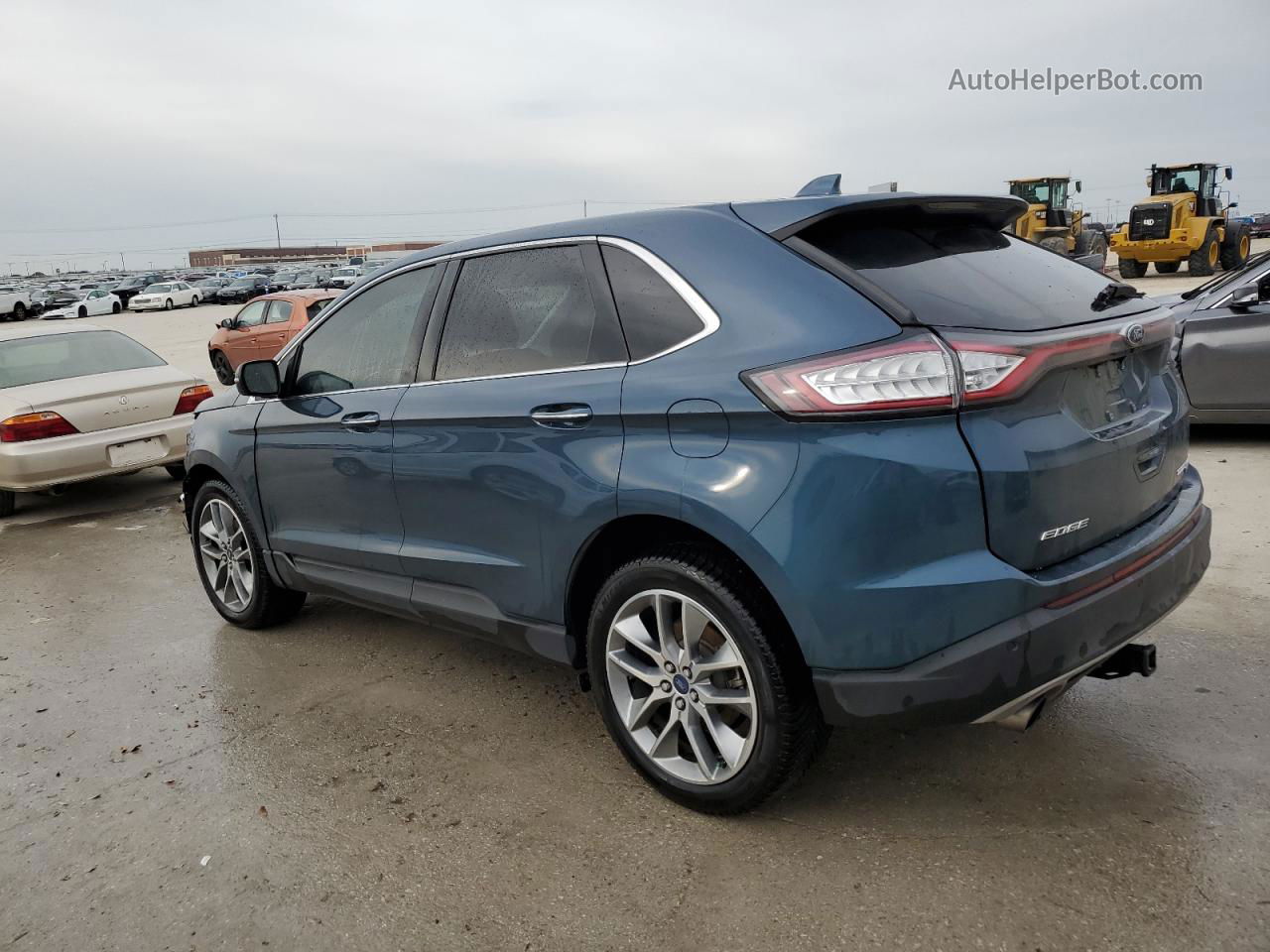 2016 Ford Edge Titanium Зеленый vin: 2FMPK3K92GBB82522