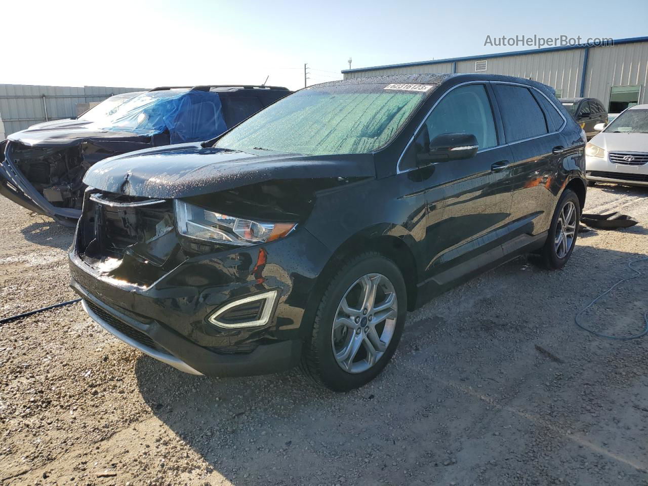 2017 Ford Edge Titanium Black vin: 2FMPK3K92HBB12486