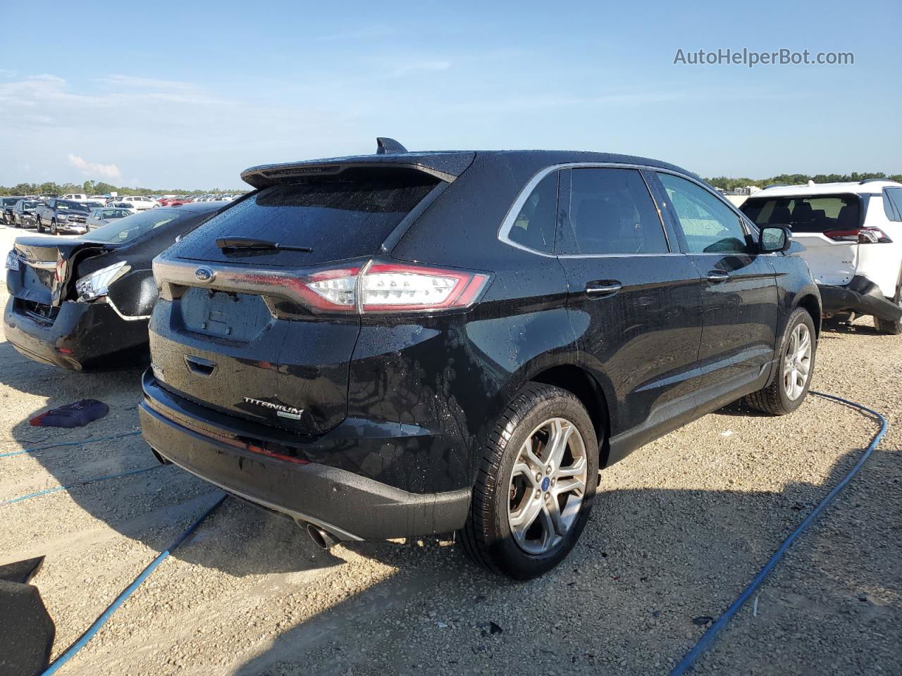 2017 Ford Edge Titanium Black vin: 2FMPK3K92HBB12486