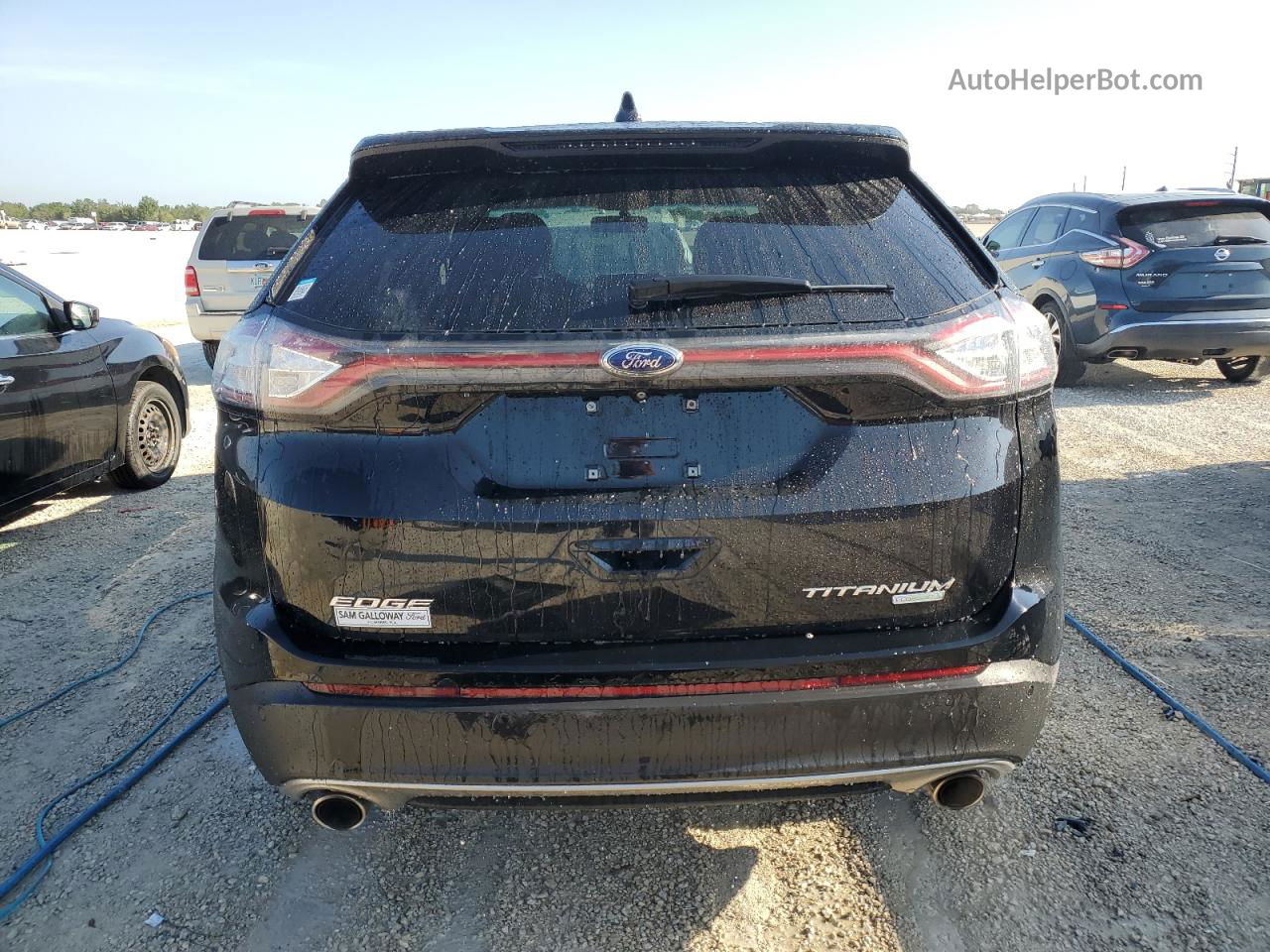 2017 Ford Edge Titanium Black vin: 2FMPK3K92HBB12486