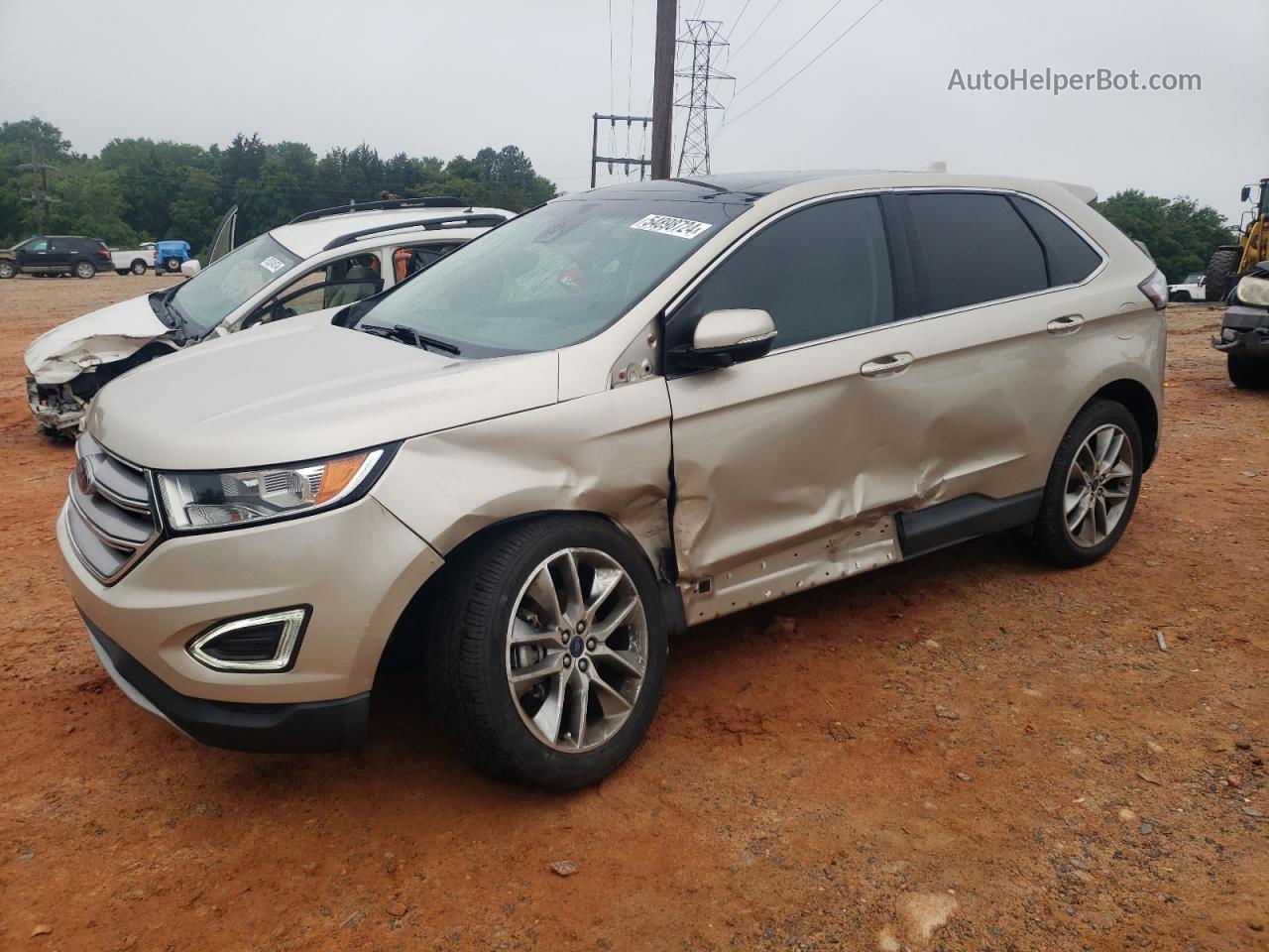 2018 Ford Edge Titanium Gold vin: 2FMPK3K92JBB35868