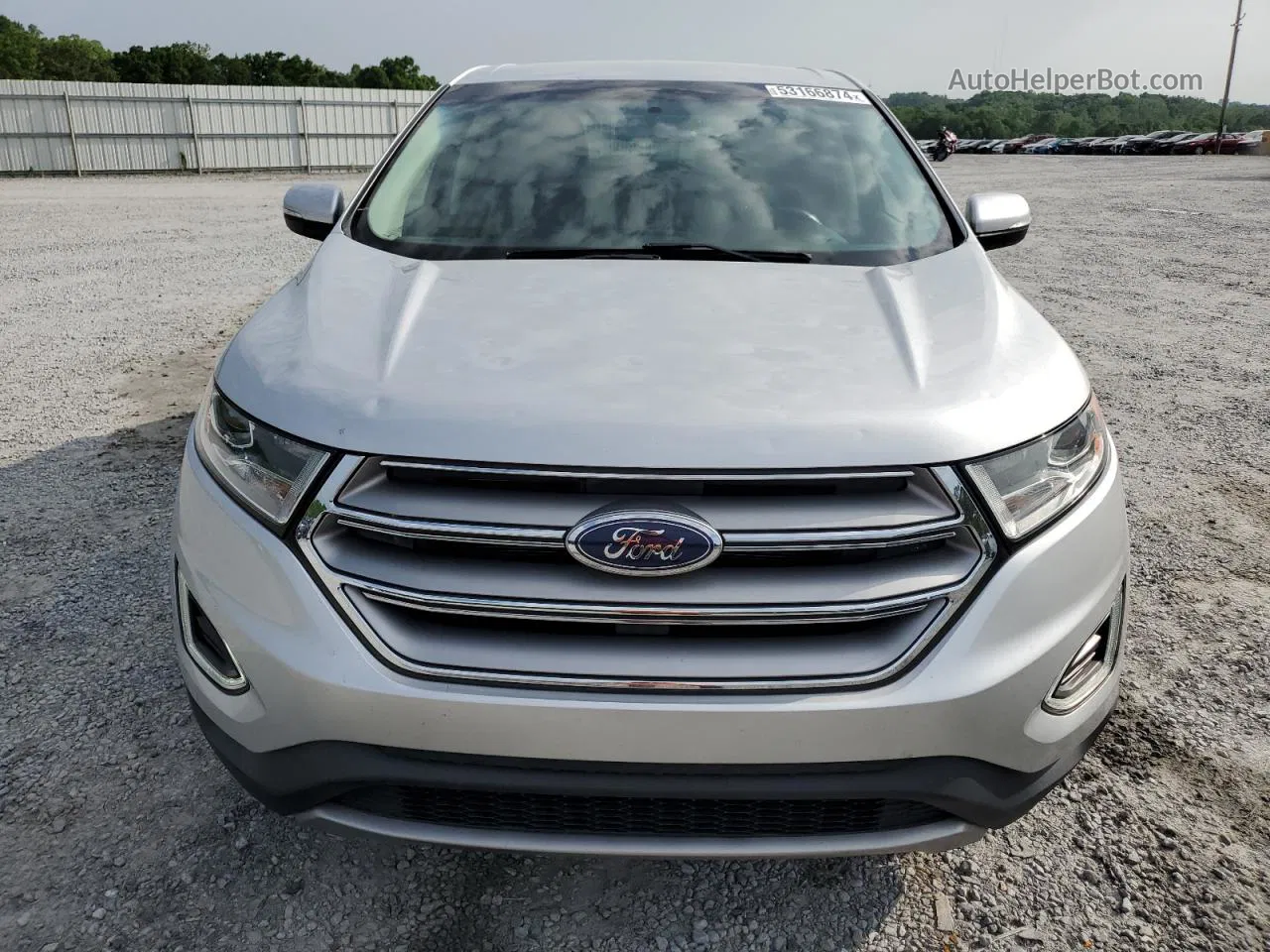 2018 Ford Edge Titanium Silver vin: 2FMPK3K92JBB44165