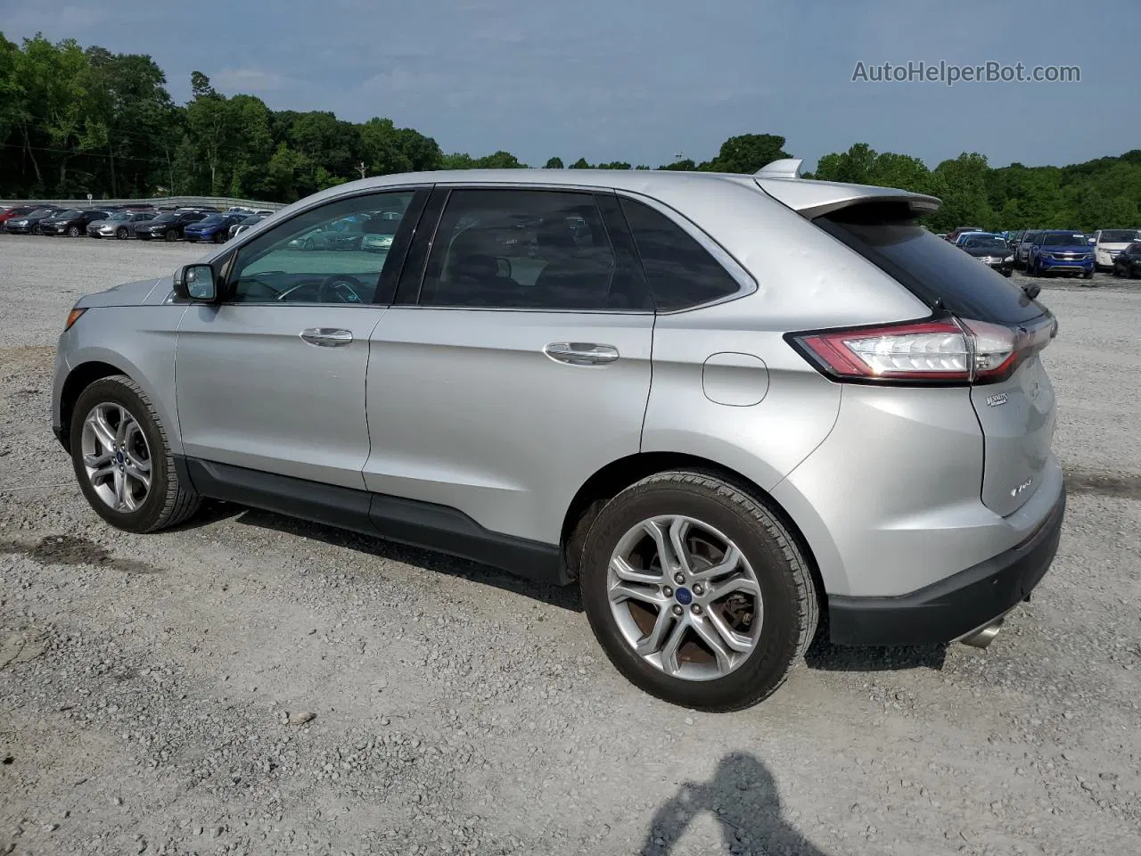 2018 Ford Edge Titanium Silver vin: 2FMPK3K92JBB44165