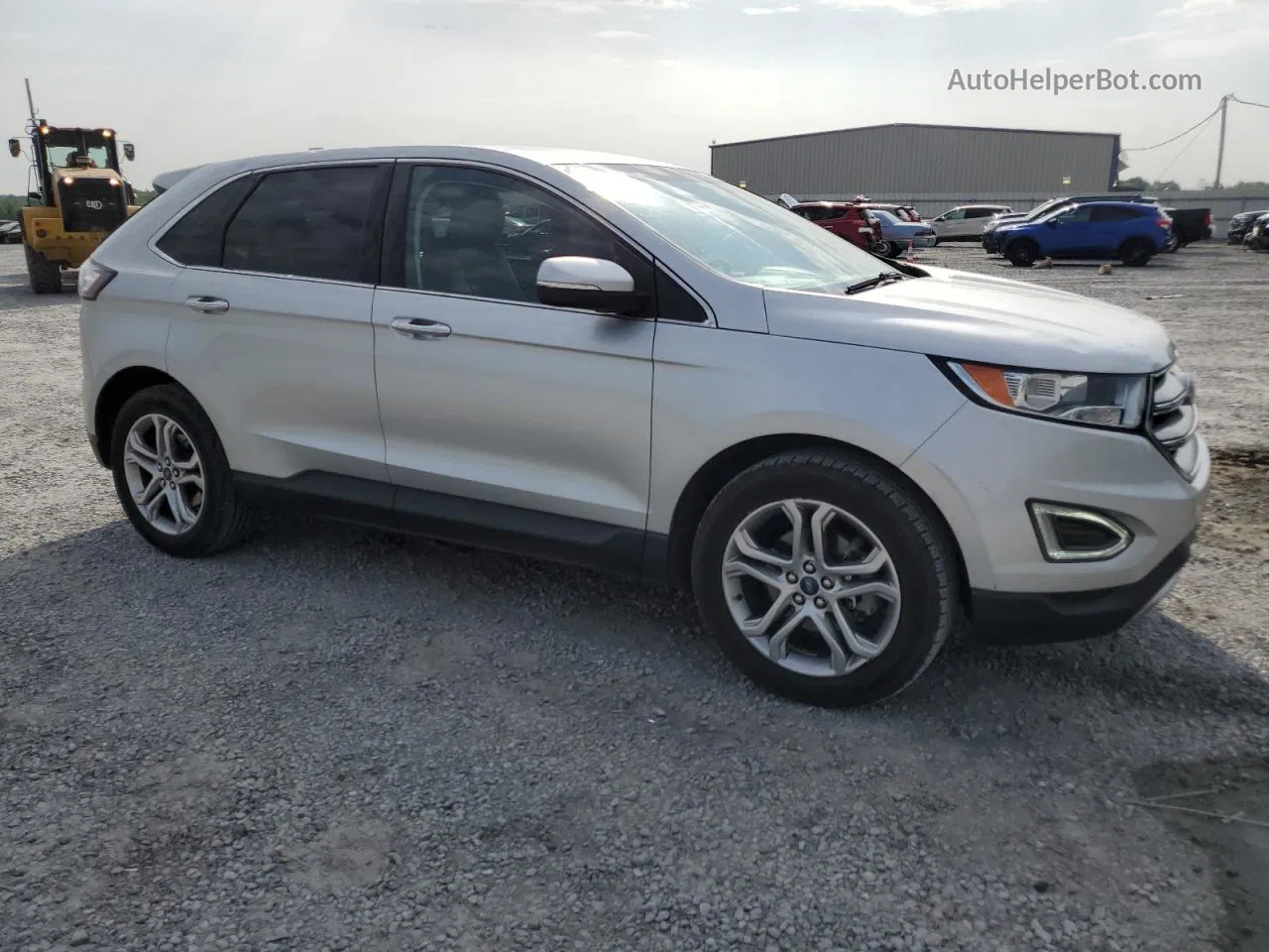 2018 Ford Edge Titanium Silver vin: 2FMPK3K92JBB44165