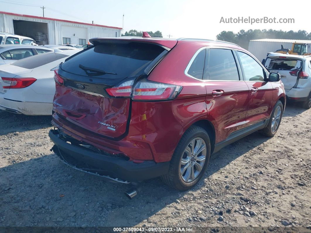 2019 Ford Edge Titanium Red vin: 2FMPK3K92KBB94713