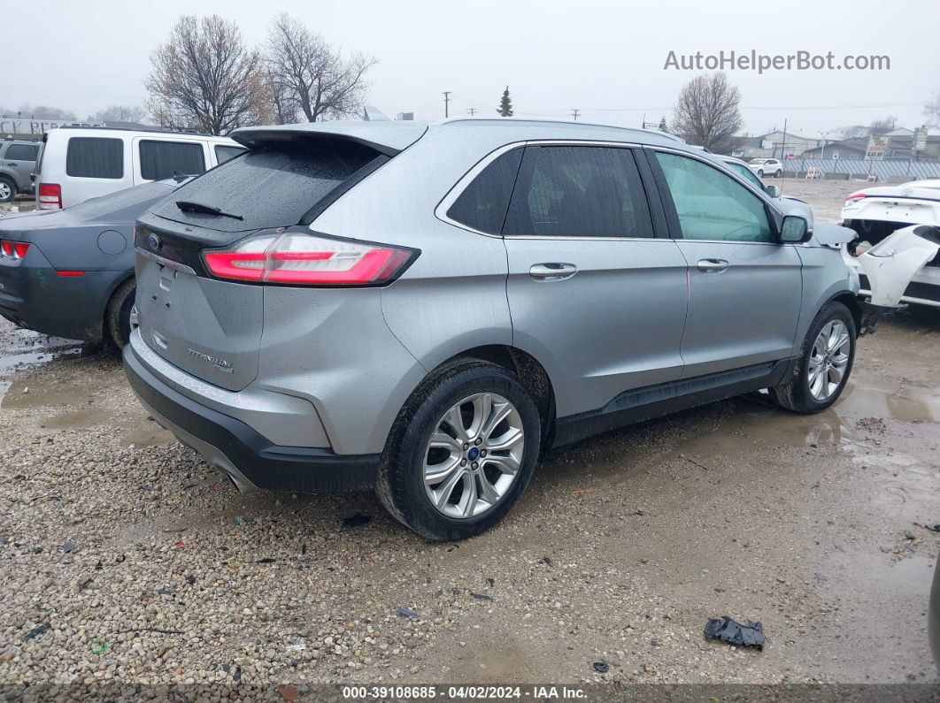 2020 Ford Edge Titanium Silver vin: 2FMPK3K92LBA16009