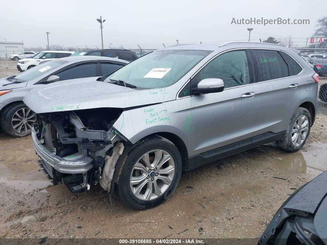 2020 Ford Edge Titanium Silver vin: 2FMPK3K92LBA16009