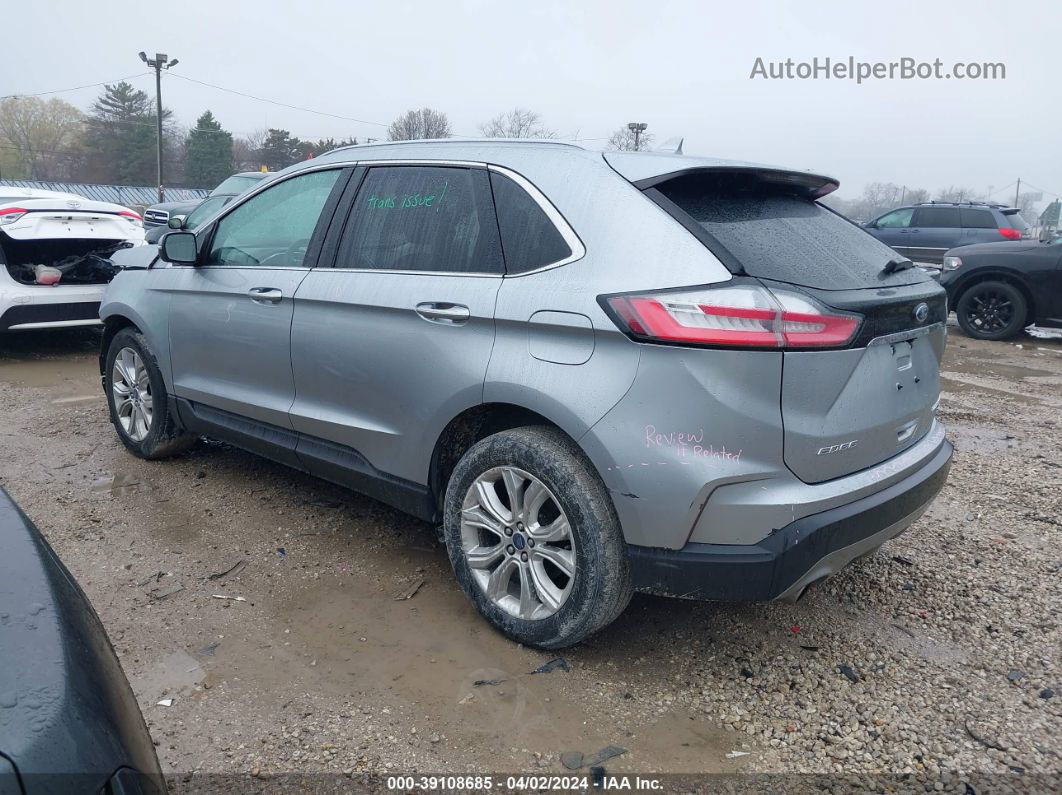 2020 Ford Edge Titanium Silver vin: 2FMPK3K92LBA16009