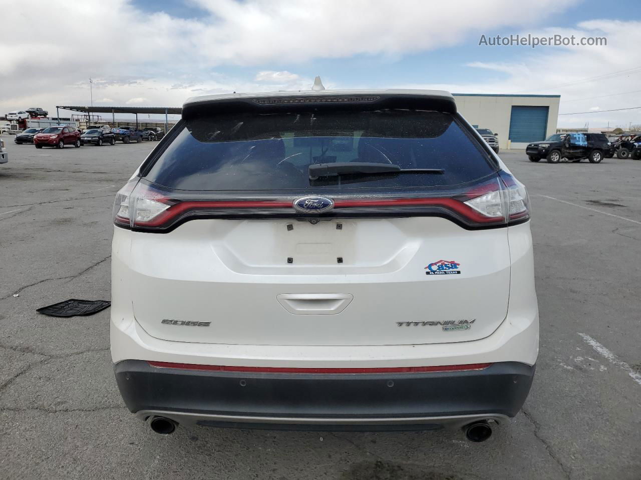 2015 Ford Edge Titanium Cream vin: 2FMPK3K93FBB15992