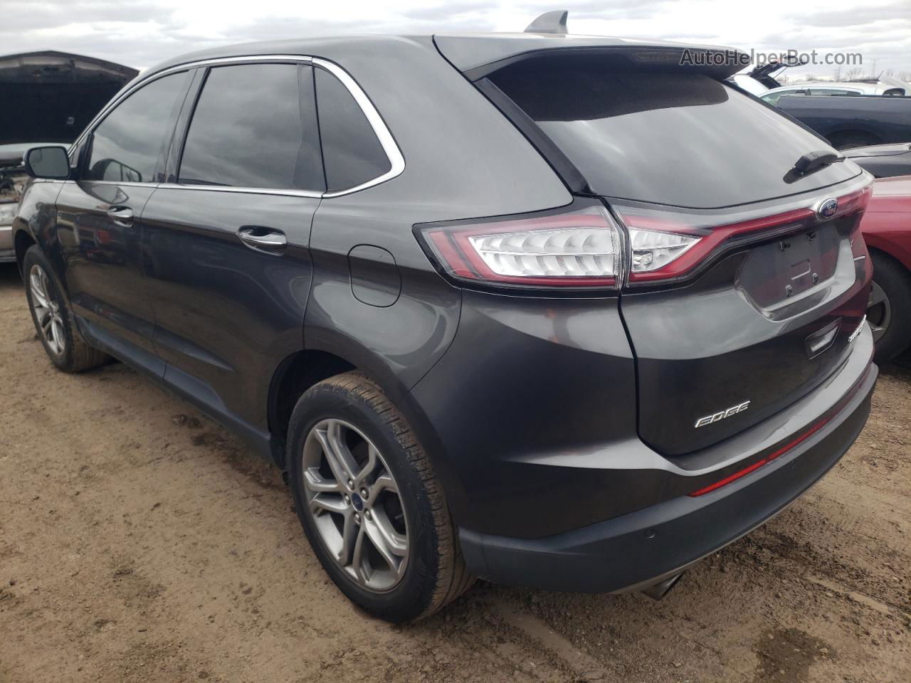 2016 Ford Edge Titanium Серый vin: 2FMPK3K93GBB12057