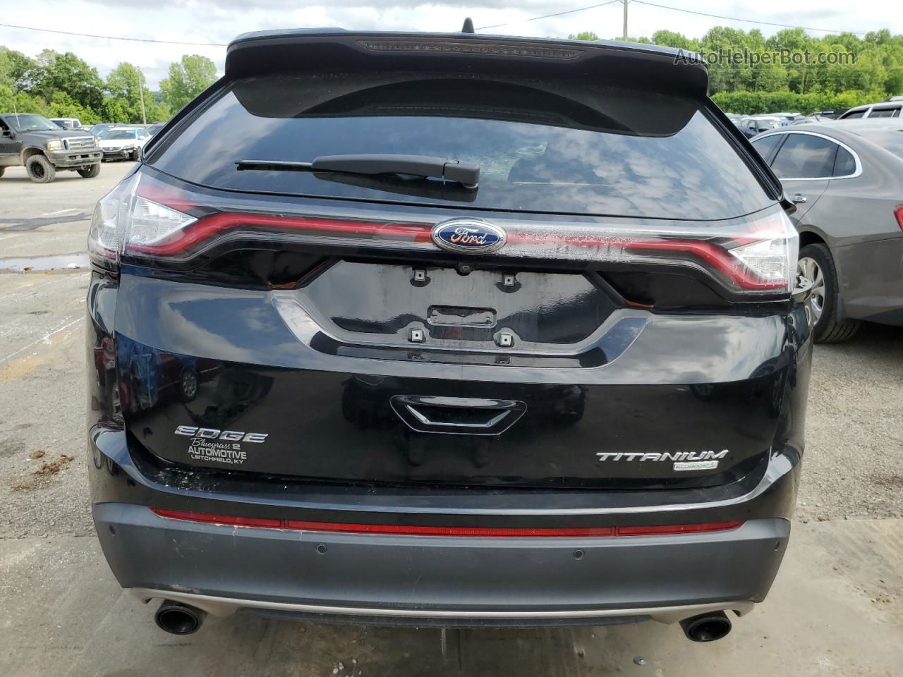 2016 Ford Edge Titanium Black vin: 2FMPK3K93GBB48136