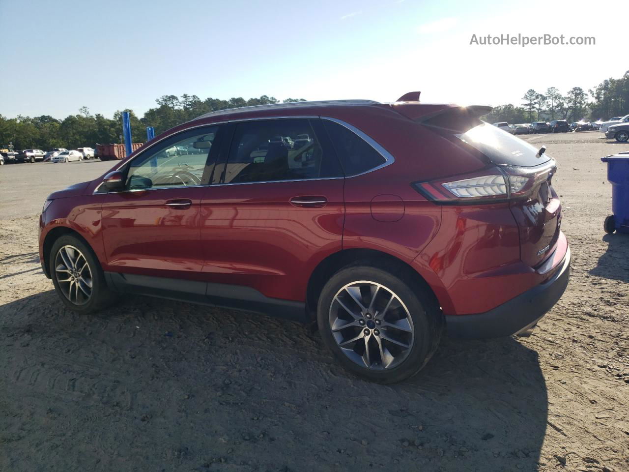 2016 Ford Edge Titanium Maroon vin: 2FMPK3K93GBC09274