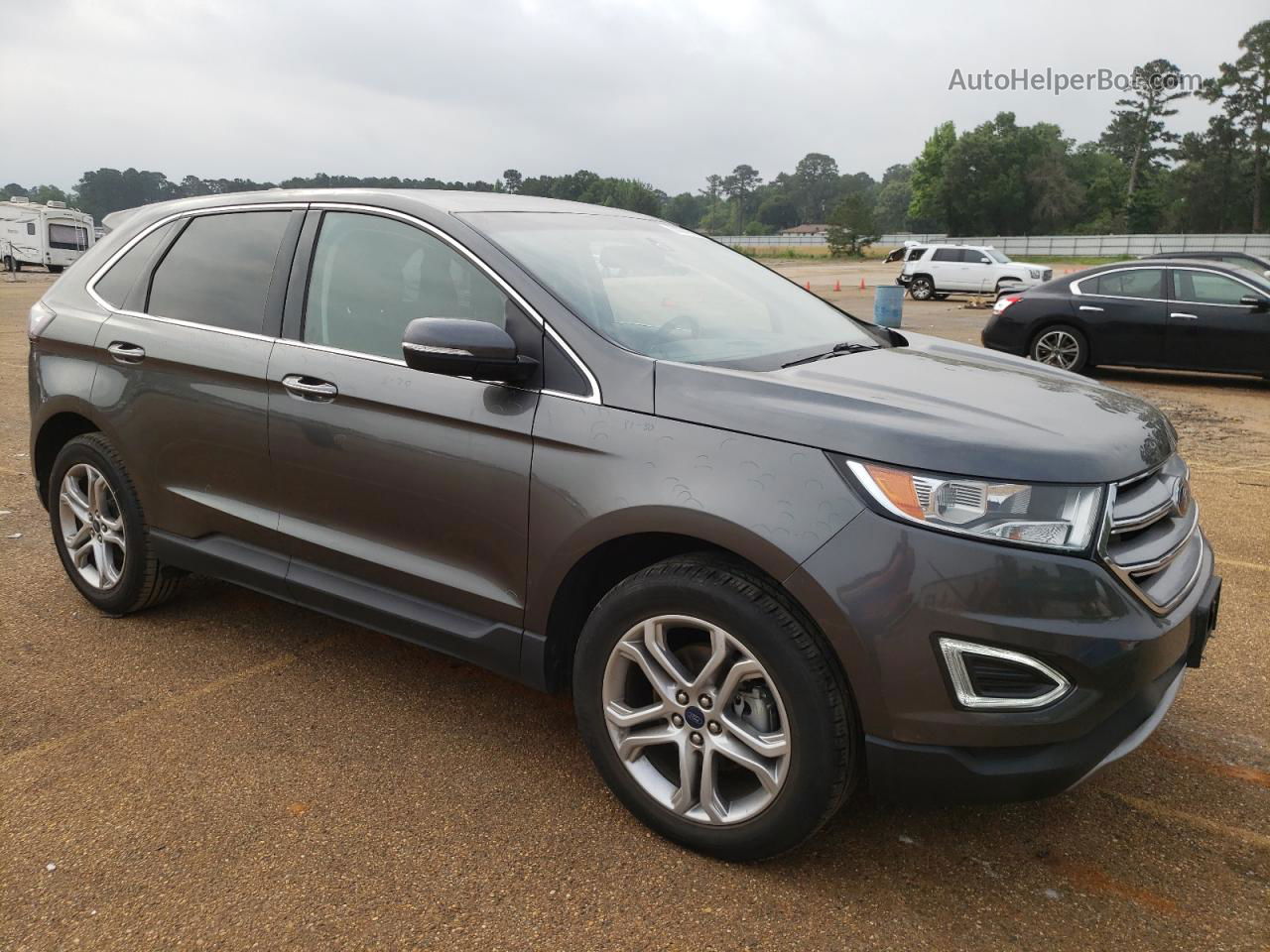 2018 Ford Edge Titanium Charcoal vin: 2FMPK3K93JBB68541