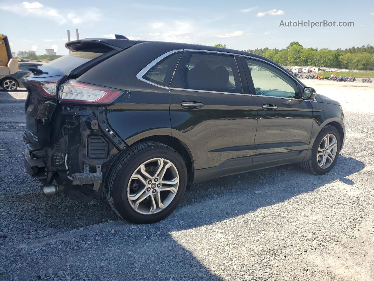 2018 Ford Edge Titanium Black vin: 2FMPK3K93JBC15714