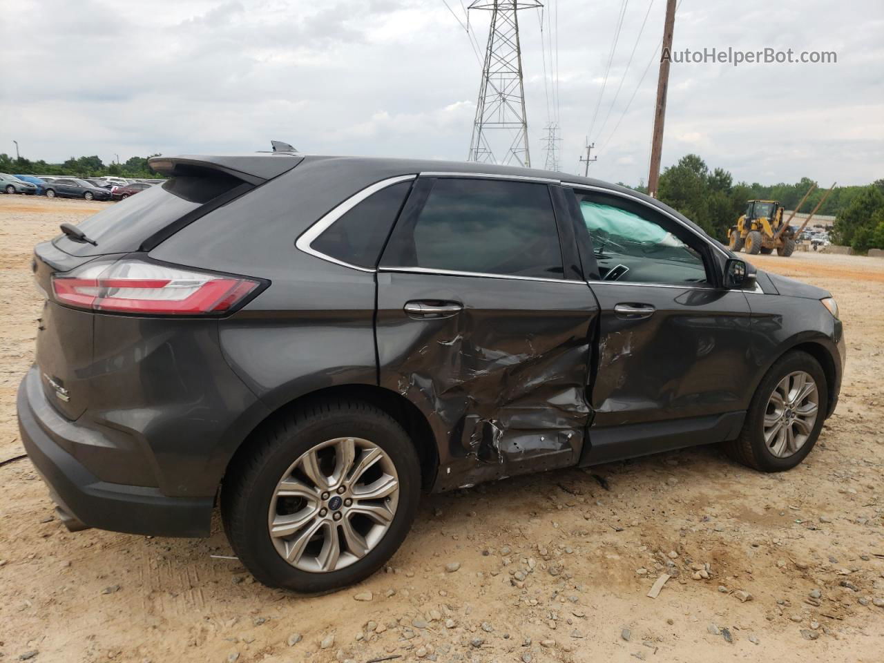 2019 Ford Edge Titanium Brown vin: 2FMPK3K93KBB47870