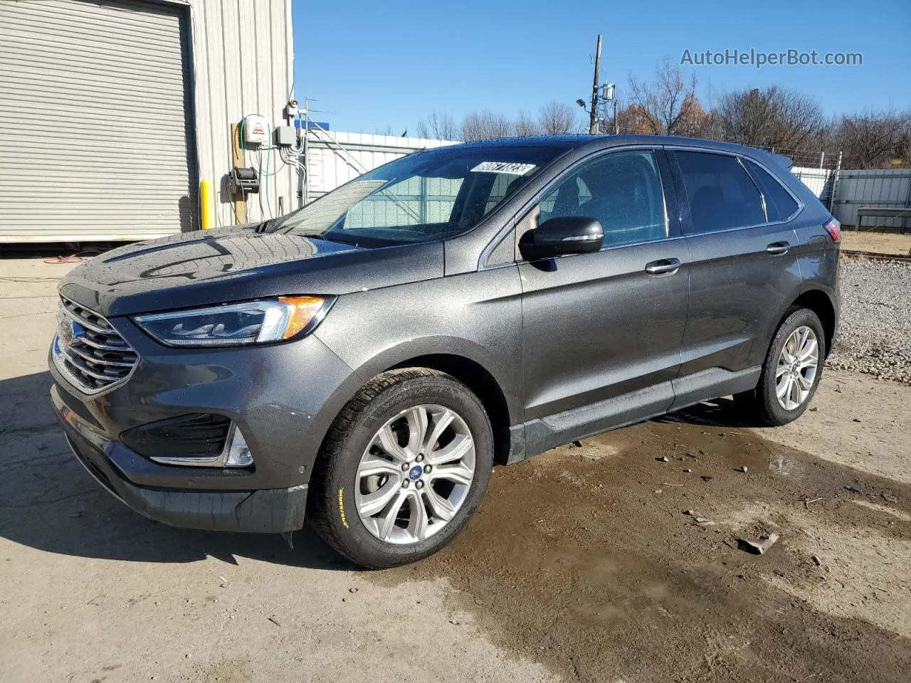 2019 Ford Edge Titanium Gray vin: 2FMPK3K93KBB89228