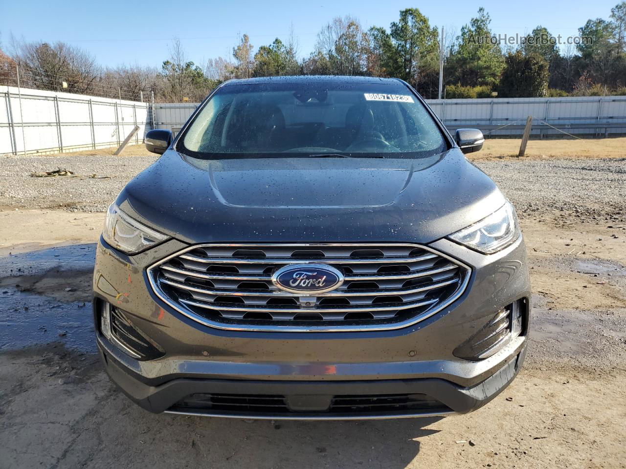 2019 Ford Edge Titanium Gray vin: 2FMPK3K93KBB89228