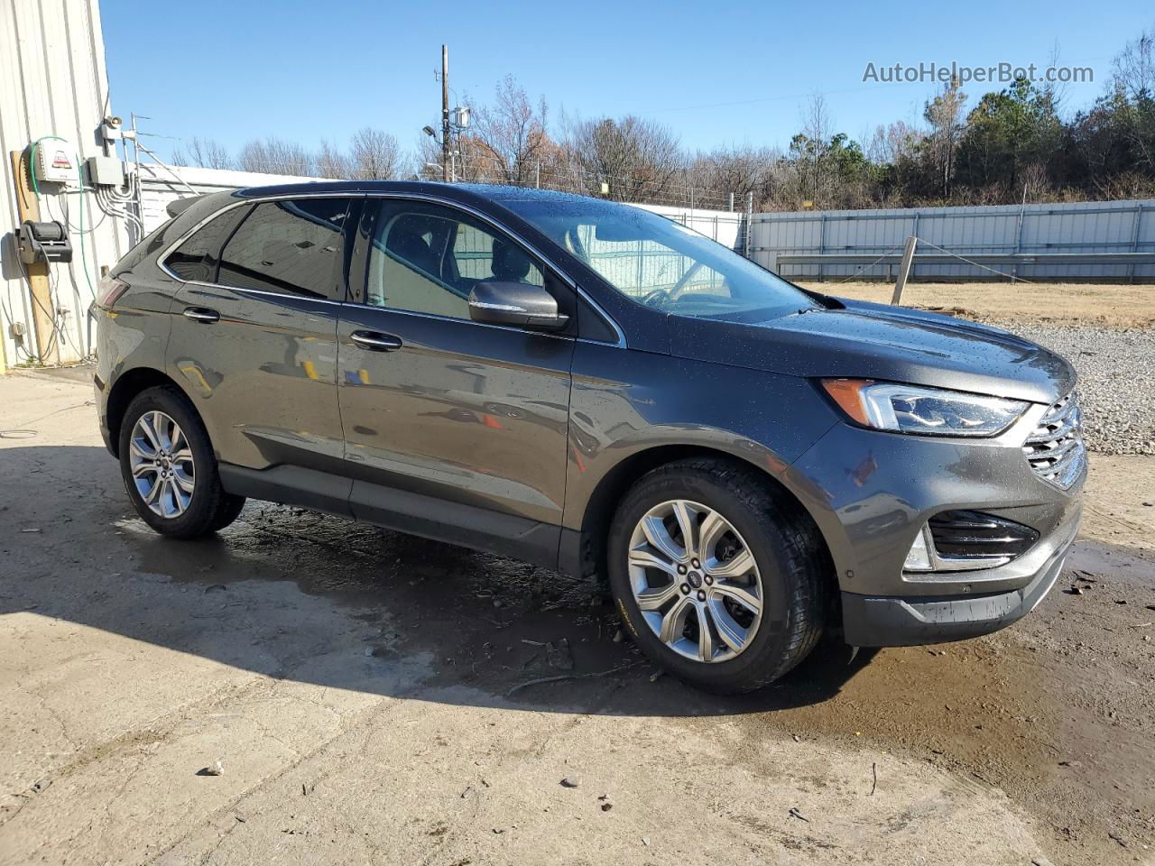 2019 Ford Edge Titanium Gray vin: 2FMPK3K93KBB89228