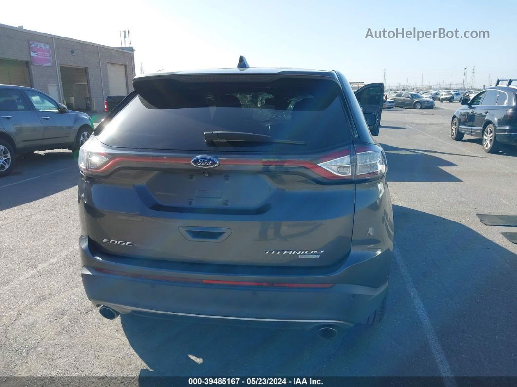 2015 Ford Edge Titanium Серый vin: 2FMPK3K94FBB60956