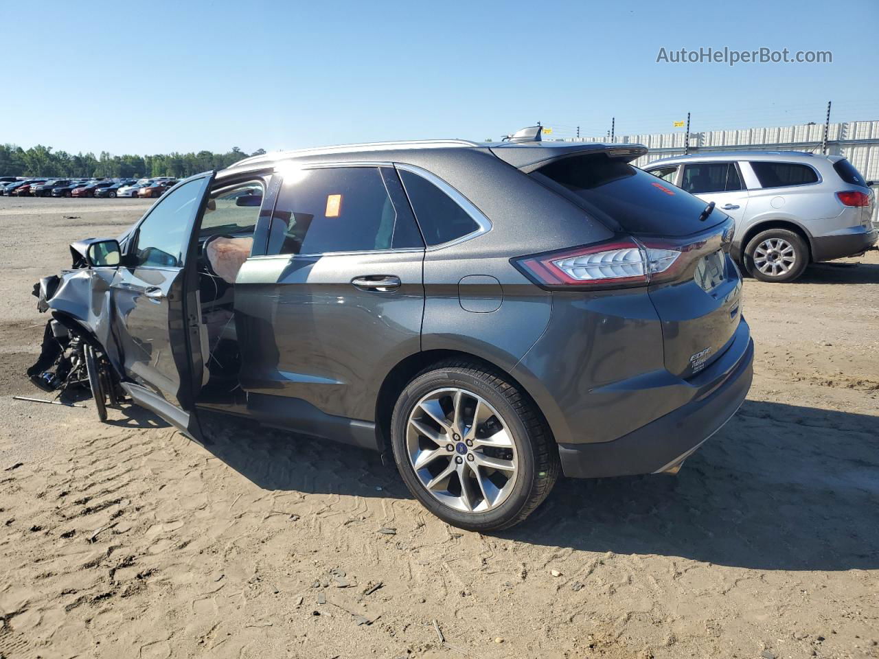 2016 Ford Edge Titanium Black vin: 2FMPK3K94GBB70470