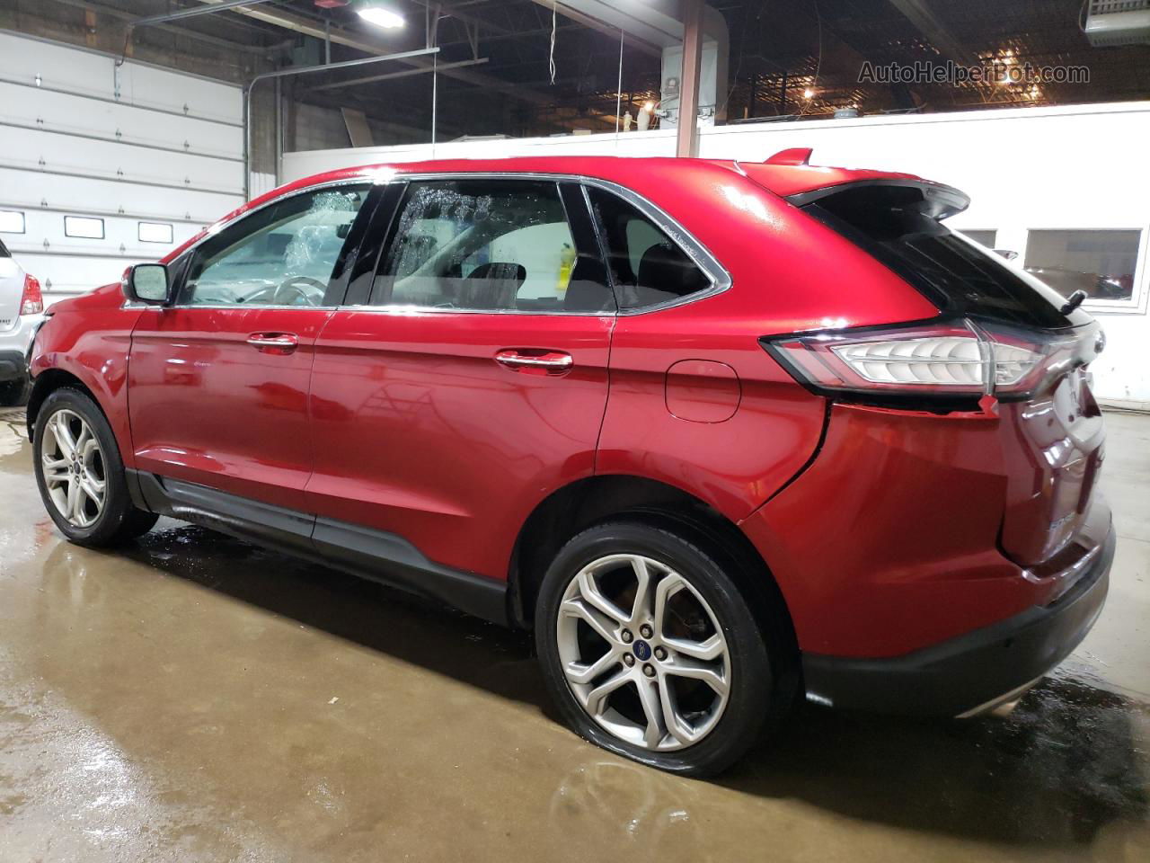 2017 Ford Edge Titanium Red vin: 2FMPK3K94HBB17494