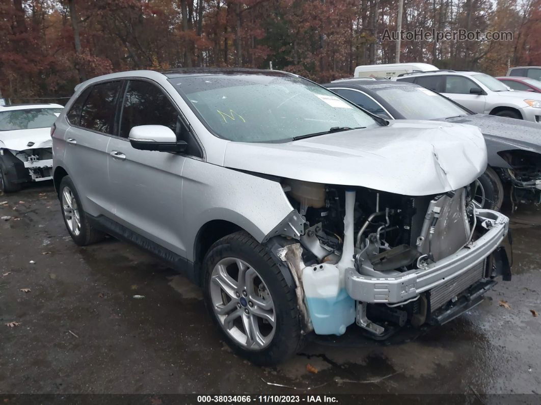 2018 Ford Edge Titanium Silver vin: 2FMPK3K94JBB41364