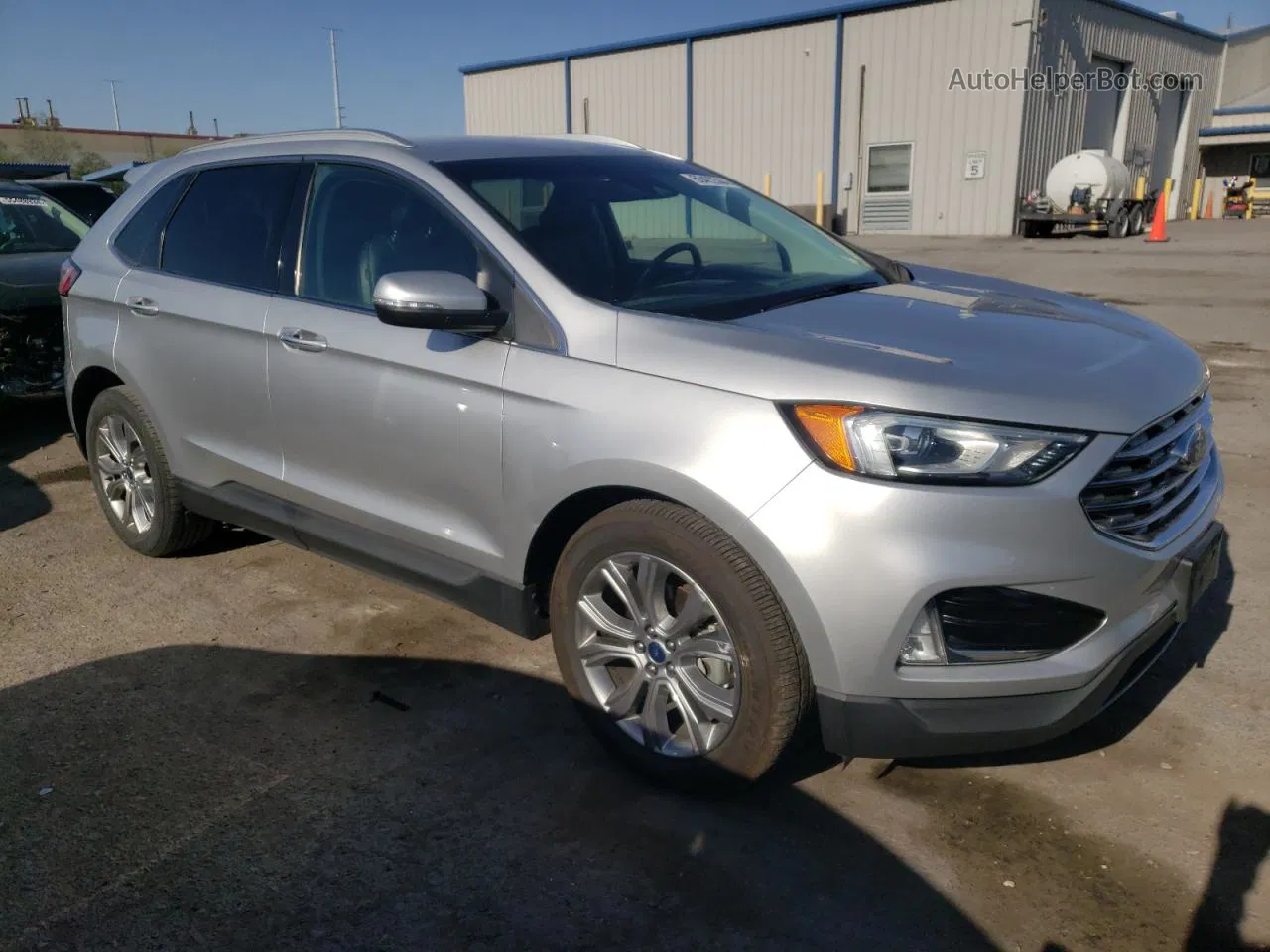 2019 Ford Edge Titanium Silver vin: 2FMPK3K94KBB53421