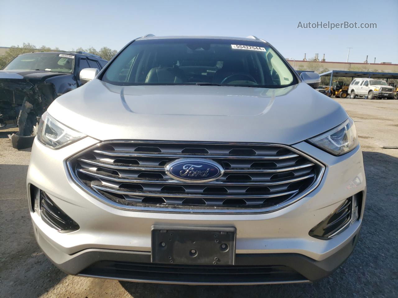 2019 Ford Edge Titanium Silver vin: 2FMPK3K94KBB53421