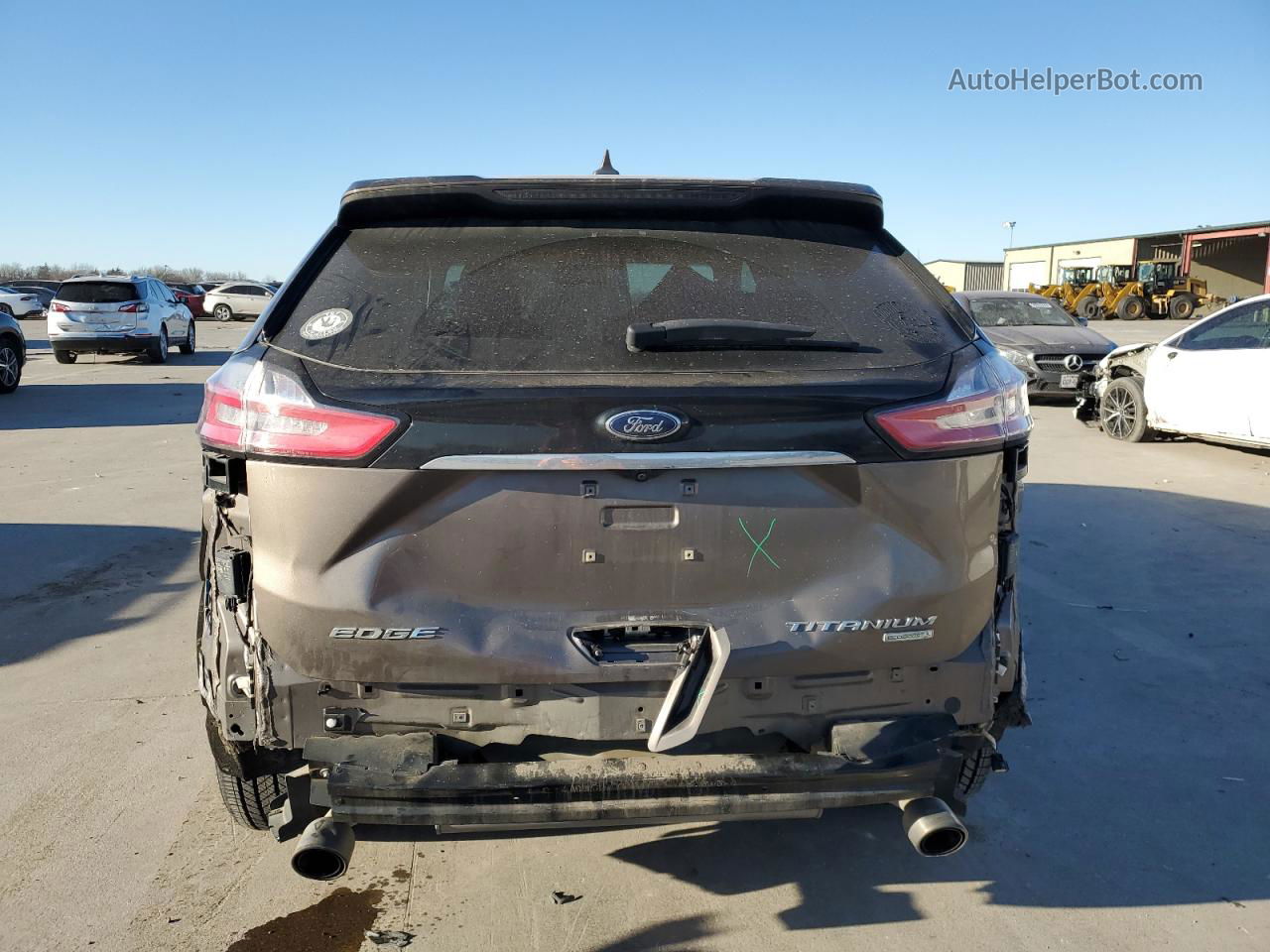 2019 Ford Edge Titanium Brown vin: 2FMPK3K94KBB54052