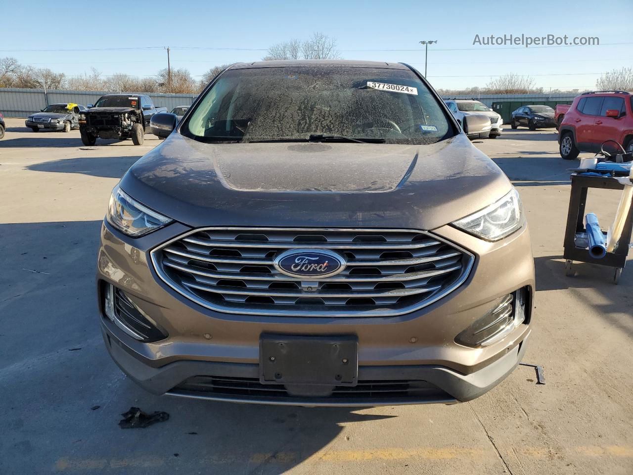 2019 Ford Edge Titanium Brown vin: 2FMPK3K94KBB54052