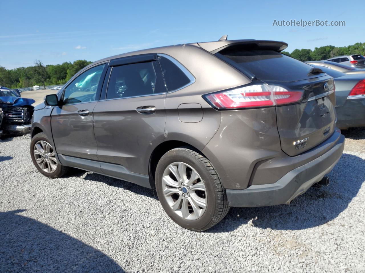 2019 Ford Edge Titanium Gray vin: 2FMPK3K94KBB54875