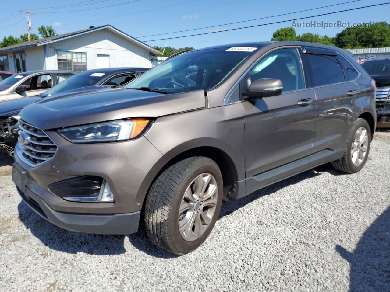 2019 Ford Edge Titanium Gray vin: 2FMPK3K94KBB54875