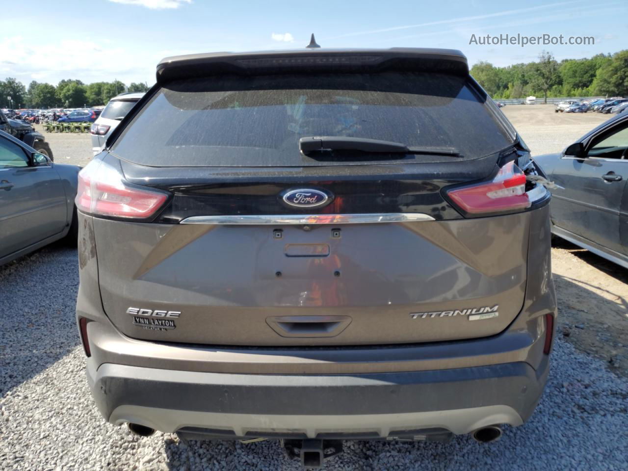 2019 Ford Edge Titanium Серый vin: 2FMPK3K94KBB54875