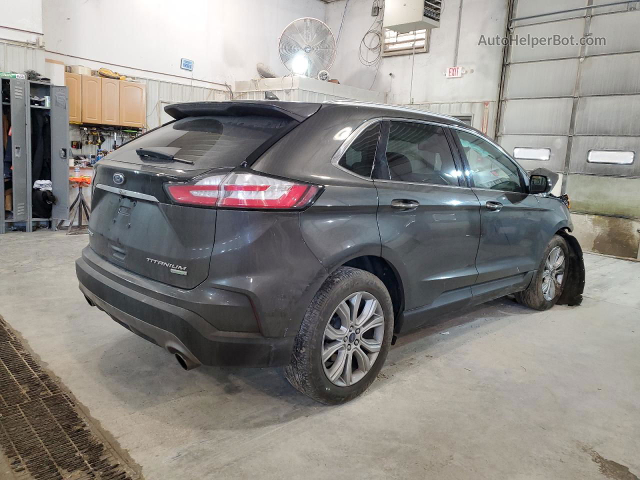 2019 Ford Edge Titanium Gray vin: 2FMPK3K94KBB62605