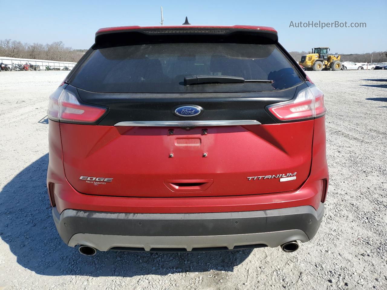 2020 Ford Edge Titanium Red vin: 2FMPK3K94LBB09341