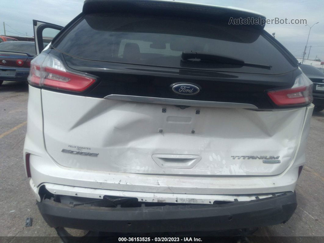 2020 Ford Edge Titanium Белый vin: 2FMPK3K94LBB27516