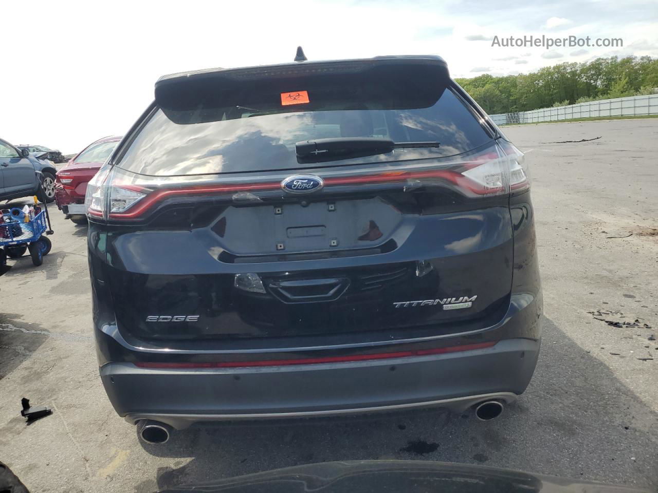 2017 Ford Edge Titanium Black vin: 2FMPK3K95HBB21067