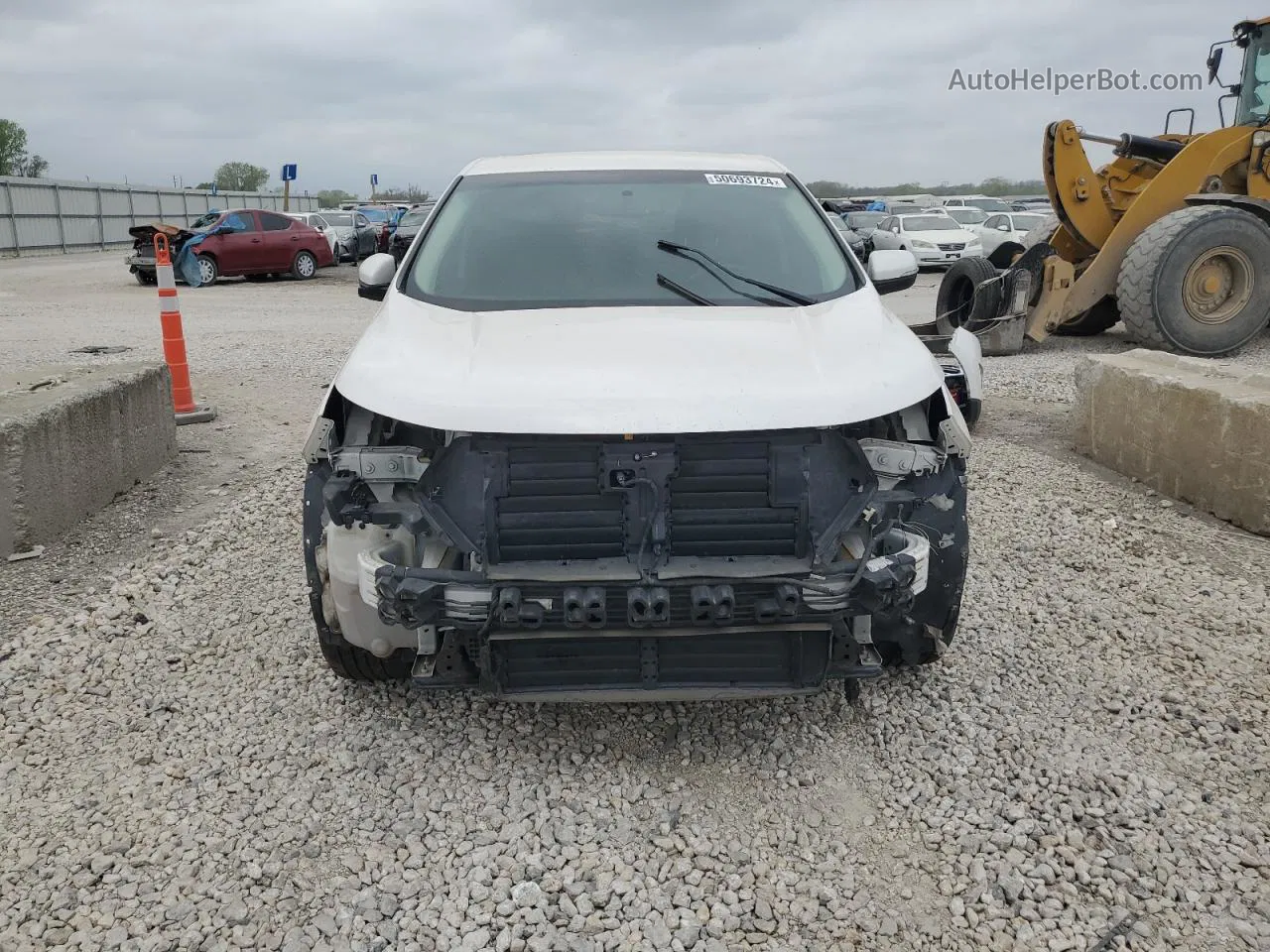 2017 Ford Edge Titanium White vin: 2FMPK3K95HBB76117